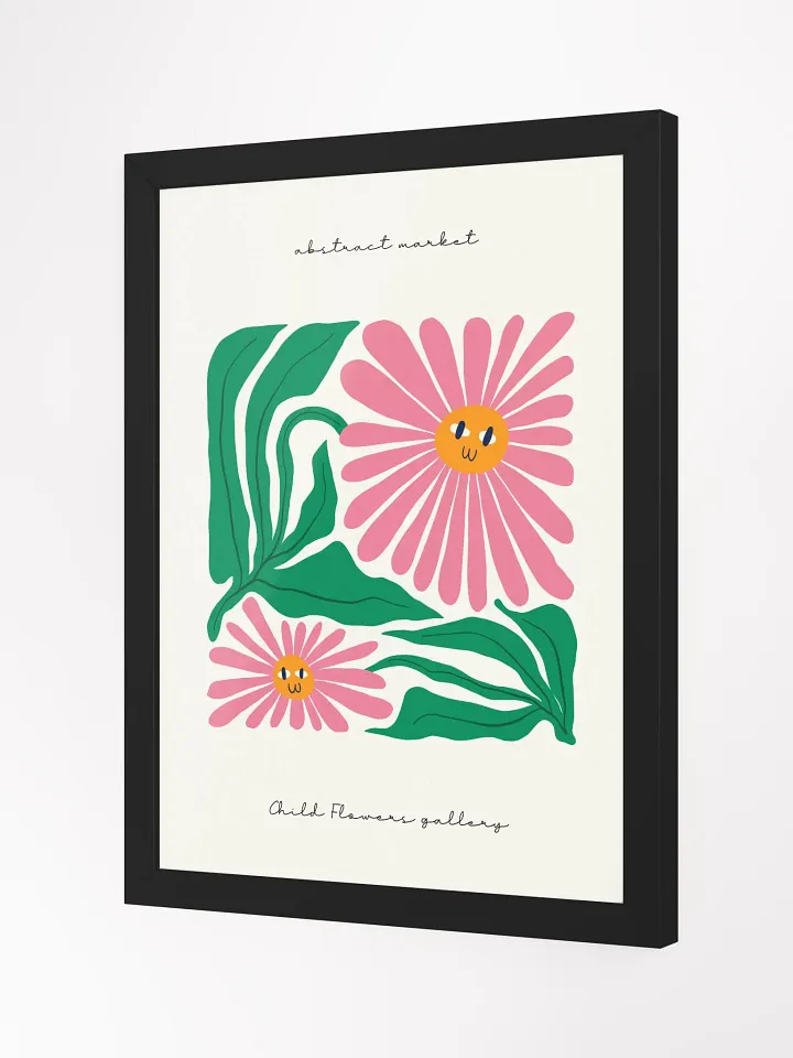 Smiling flowers made the garden glow - Framed Poster product image (2)