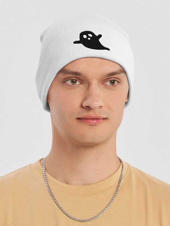 Creepy Skull Outline Knit Beanie product image (2)