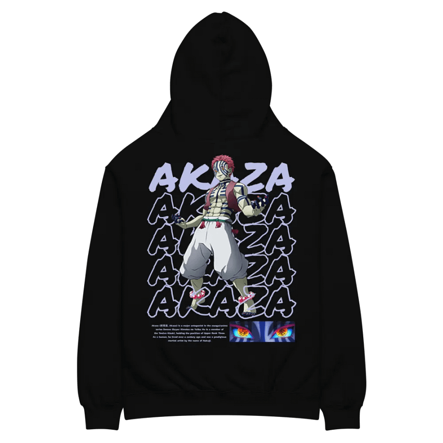 Premium Unisex Oversized Akaza Hoodie From Demon Slayer product image (2)