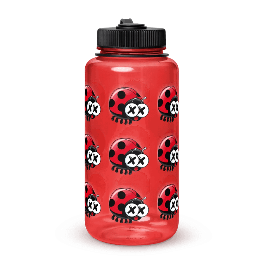 Ladybug Sees You Getting Dehydrated Wide Mouth Water Bottle product image (3)
