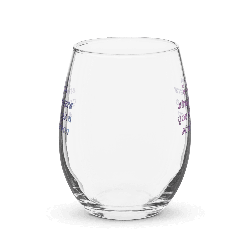 Straight Answers Wine Glass product image (2)