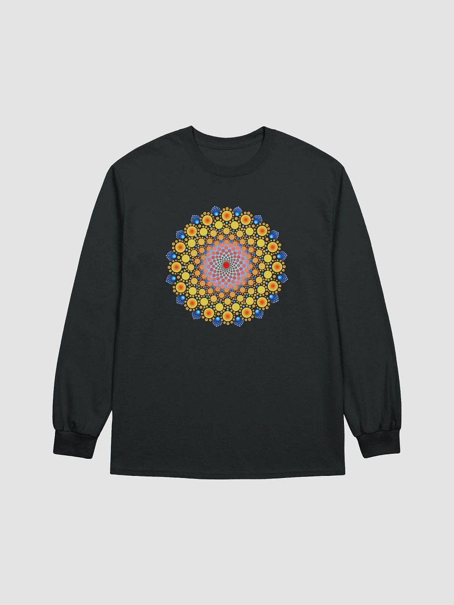 Orange Sunflower Mandala Long Sleeve T-Shirt product image (1)