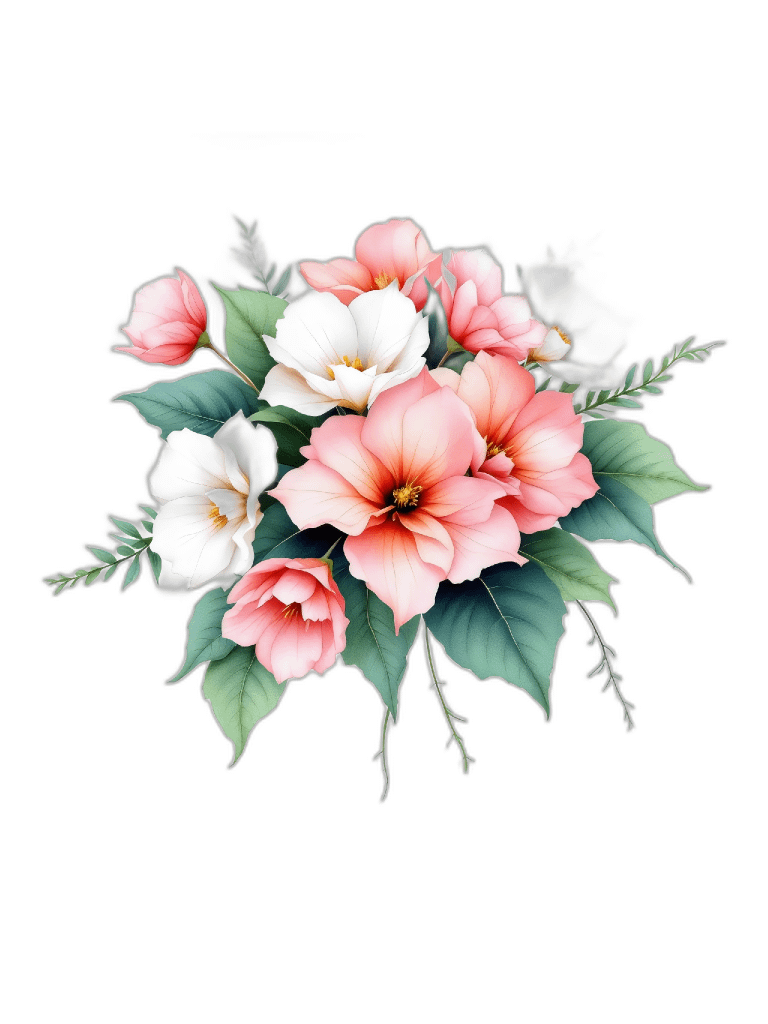 16 Watercolor Begonia Clipart, Floral Bouquet Digital Download, Pink Flower Illustrations, Wedding Invitations, Scrapbooking, Card Making product image (6)