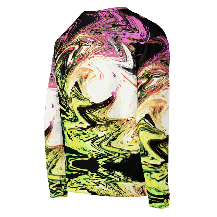 Abstract Neon Daisy Swirl Unisex Sweatshirt product image (8)