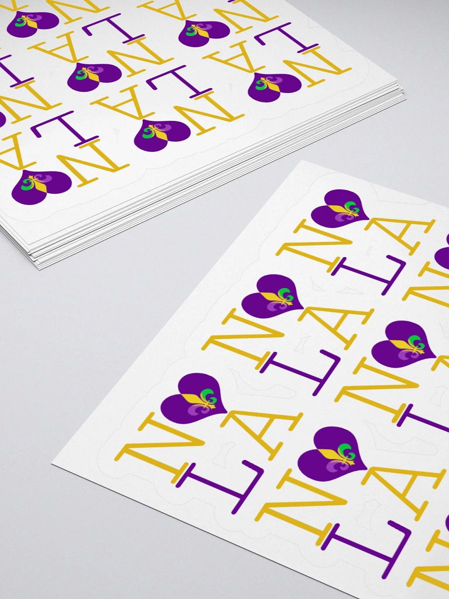 I LOVE NOLA **LEGACY STICKER** (MARDI GRAS 3) product image (4)