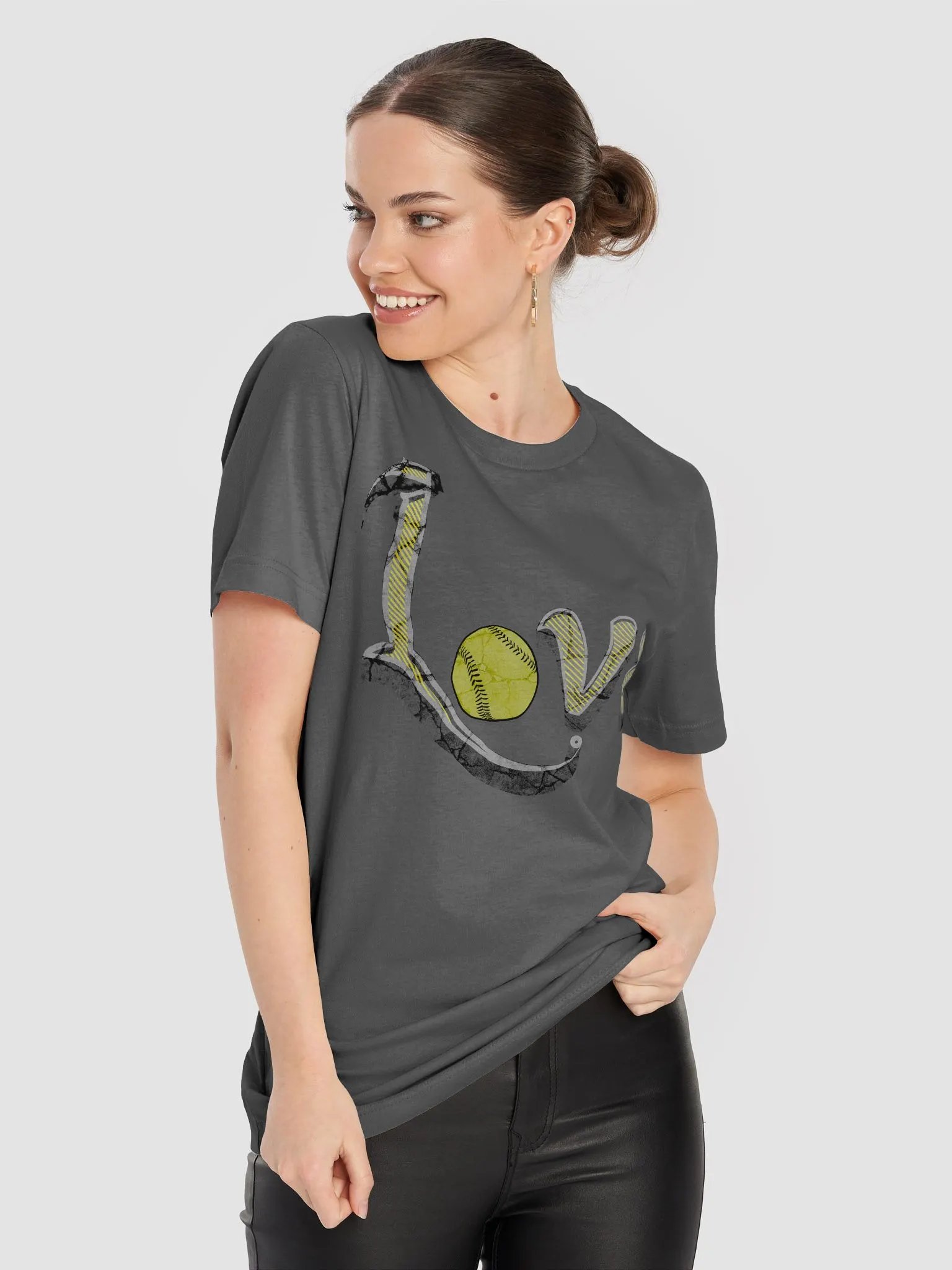 Love Softball Distressed Tee product image (5)