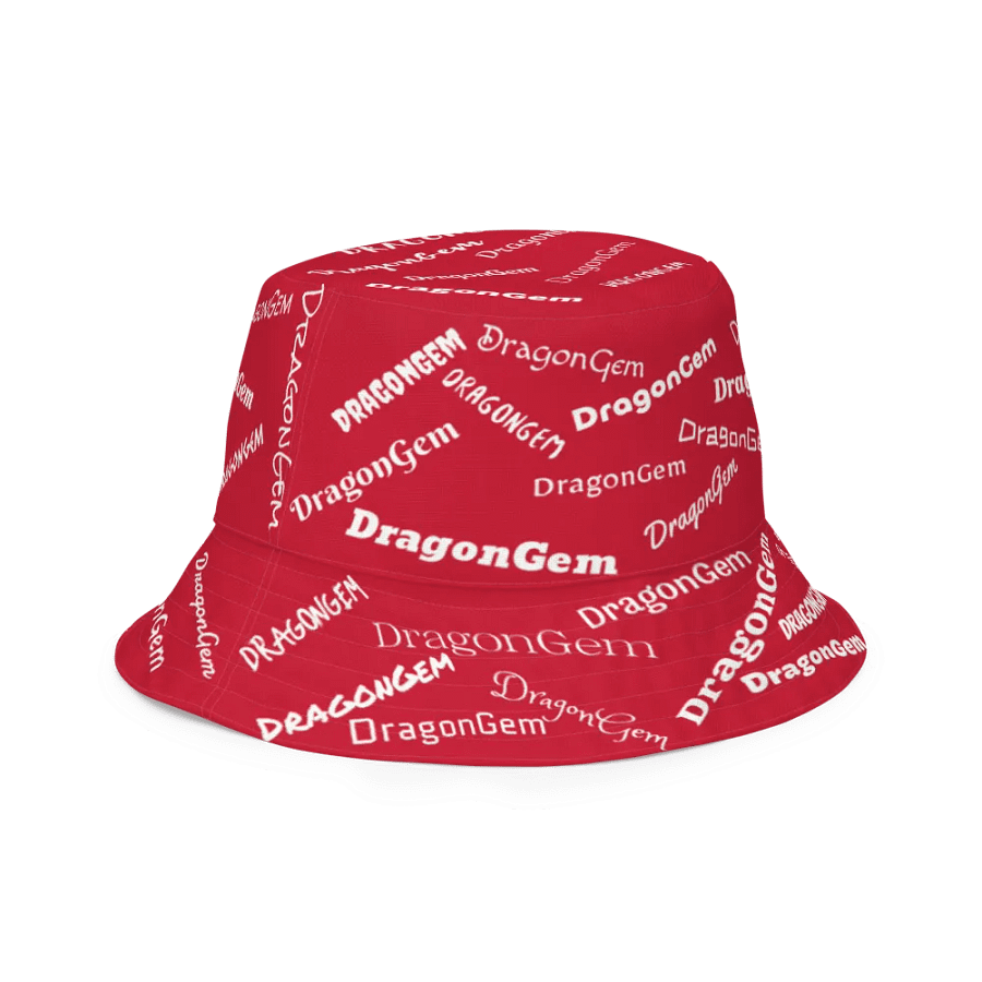 DragonGem Red Reversible Bucket Hat product image (3)