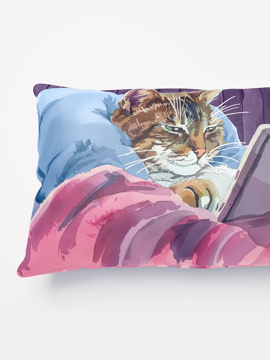 21st Century Digital Cat – Fun Feline Throw Pillow product image (4)