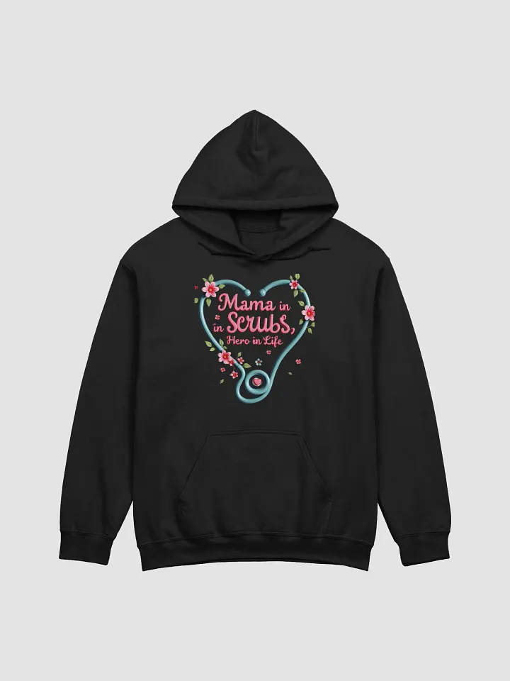 Heartfelt Hero Mama, stethoscope heart Hoodie product image (3)