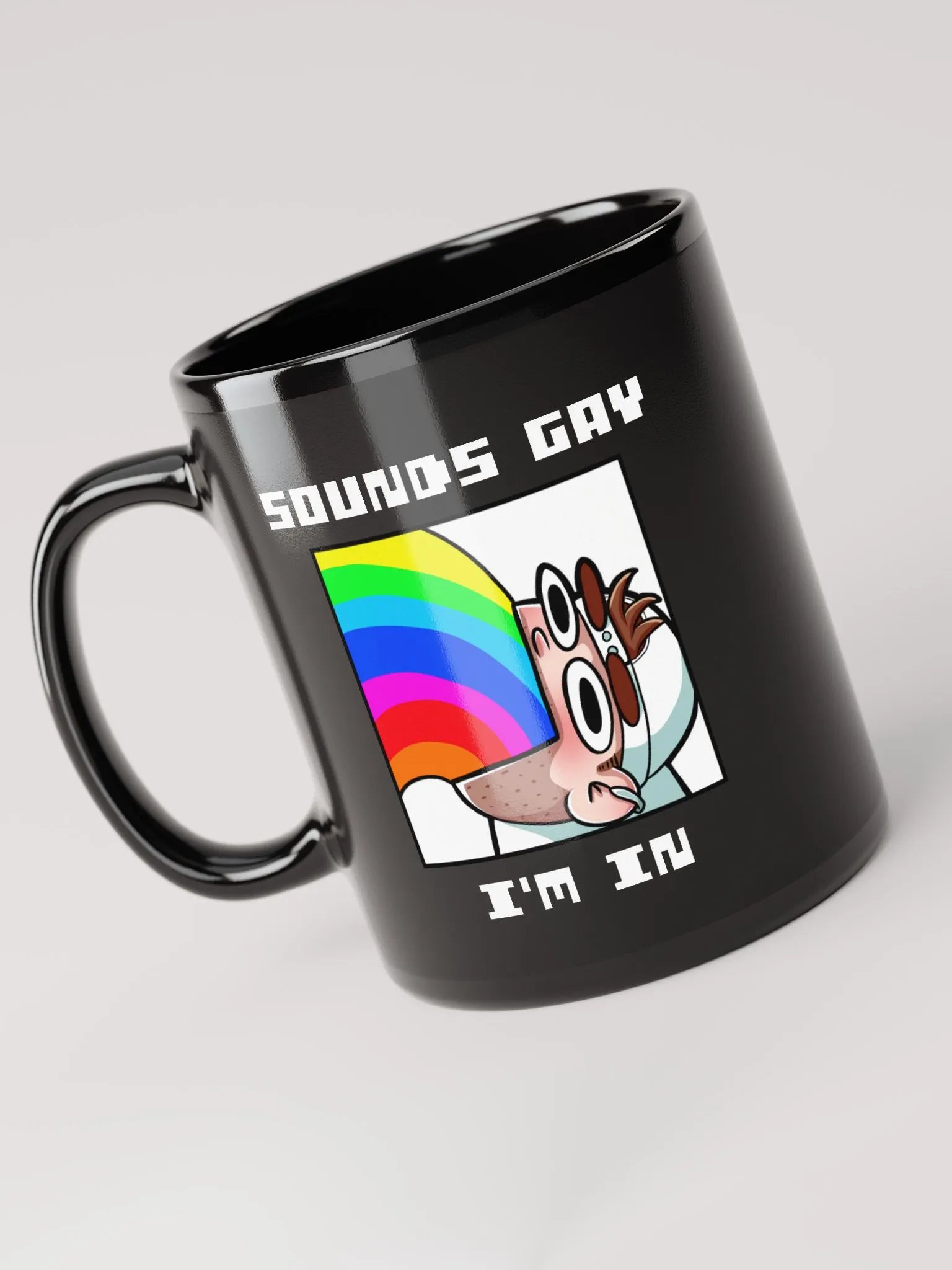 Sounds Gay I'm In Black Glossy Mug product image (5)