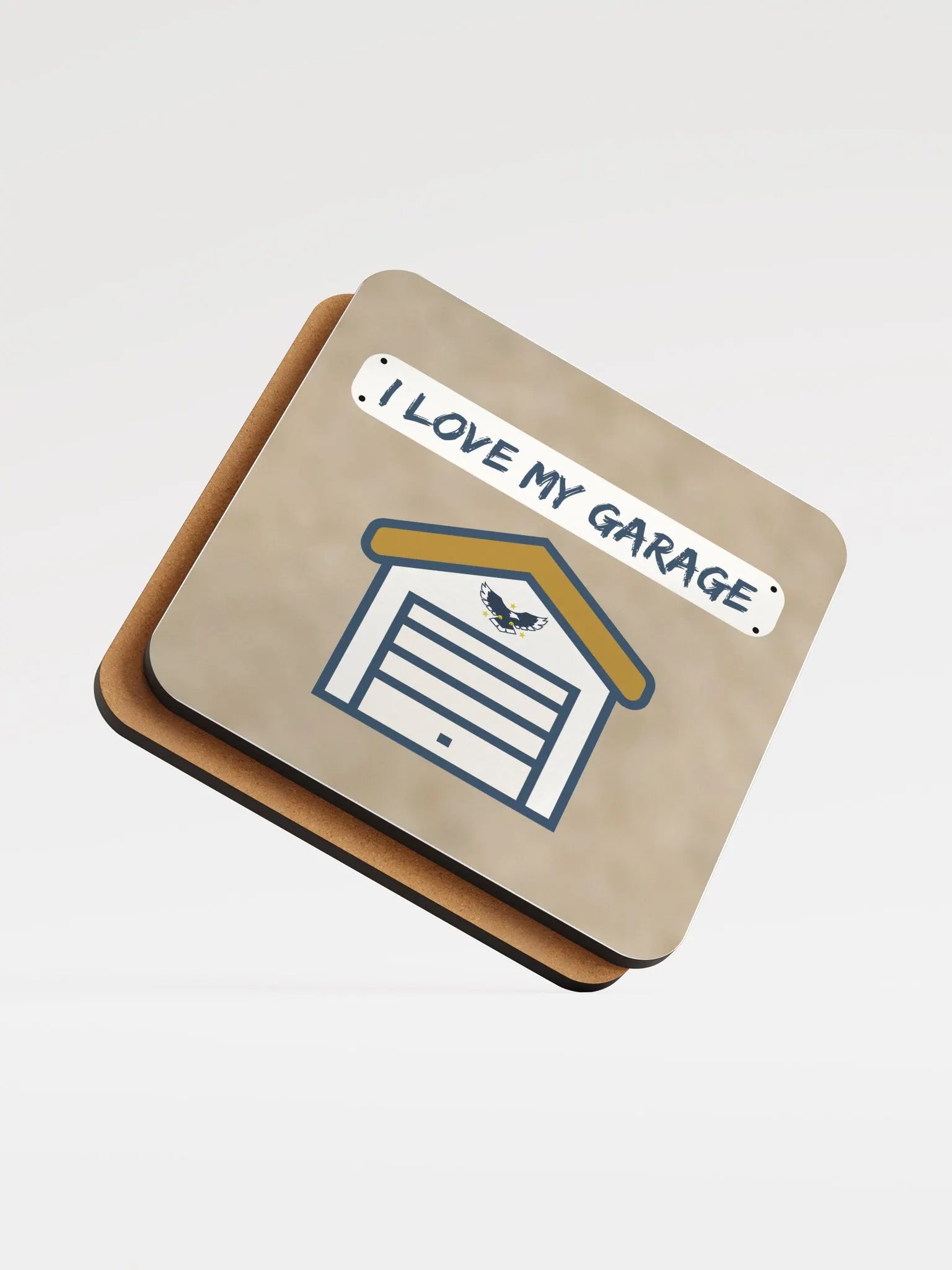 I Love My Garage - coaster - oak product image (5)