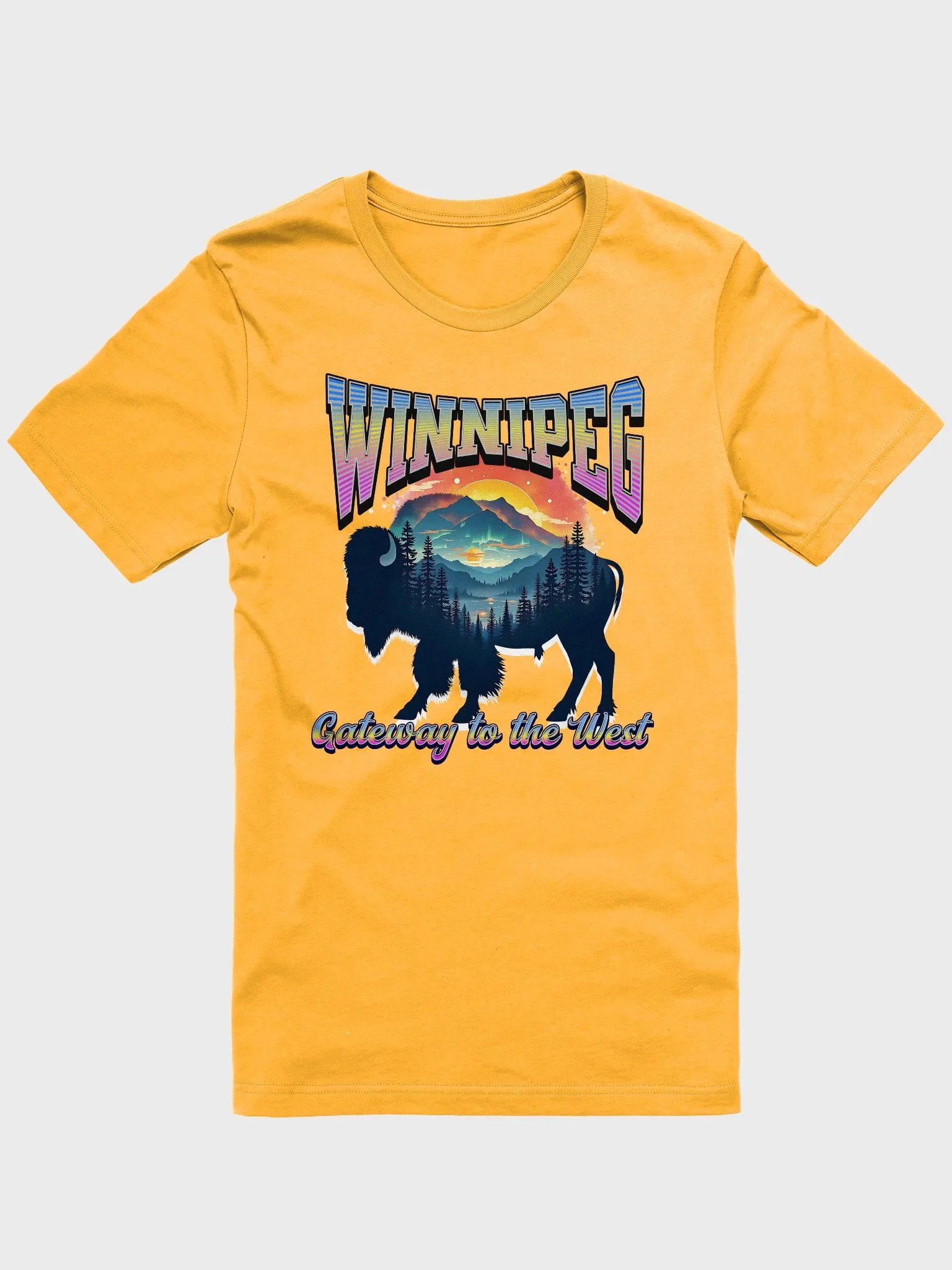 Winnipeg Gateway To The West Silhouette T-Shirt product image (1)