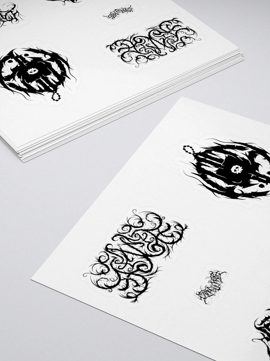 Threads of Power - Black Stickers product image (4)