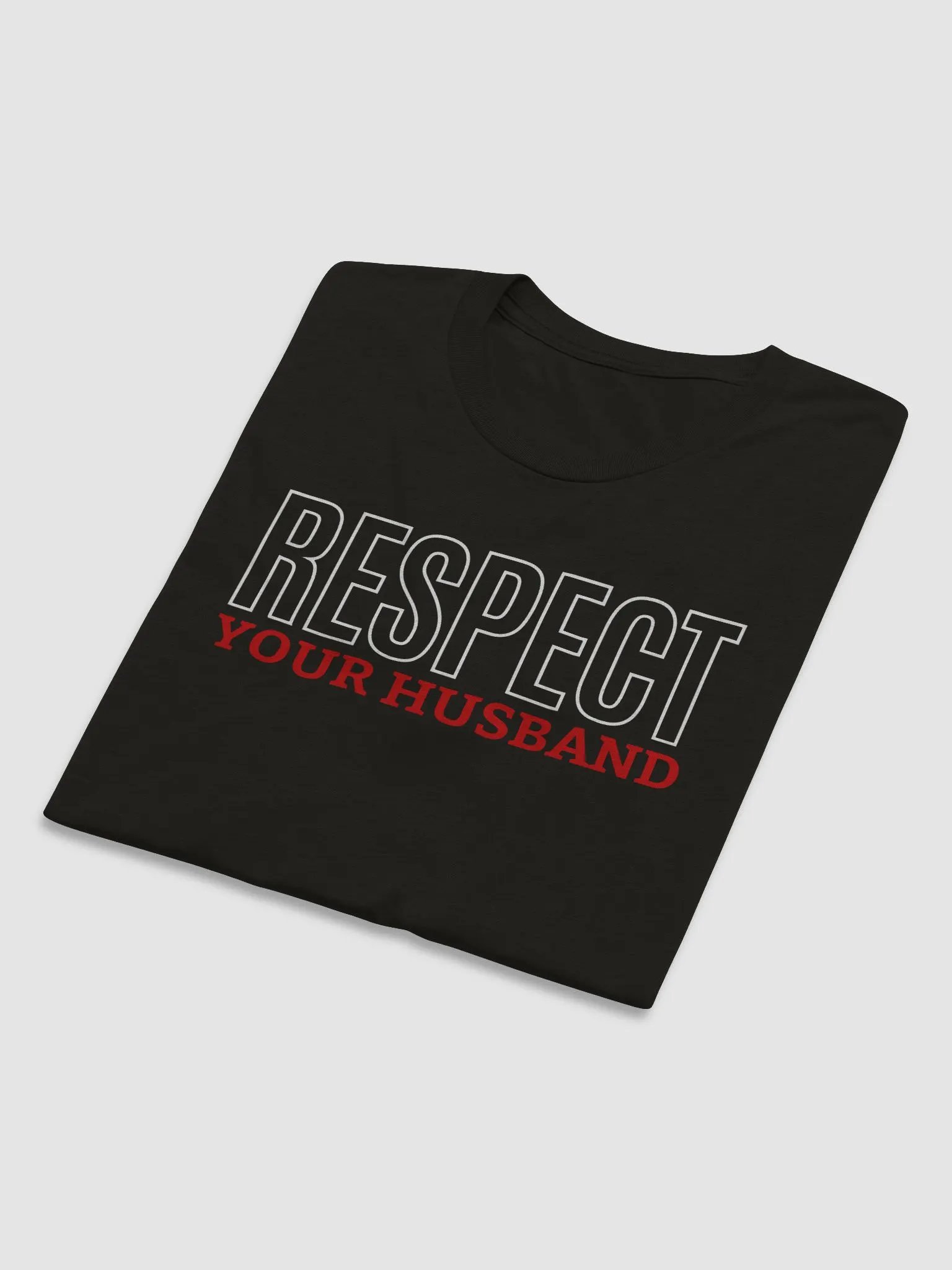 Respect Your Husband - Wife's Couple Shirt (Black, Navy) product image (3)