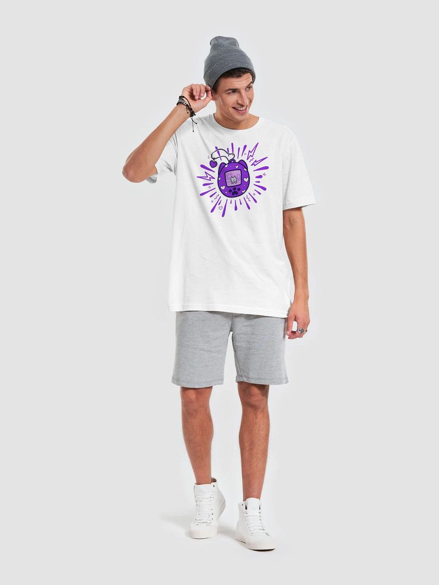 Lovely Digital Meow // T-Shirt - Purple - Light Mode product image (6)