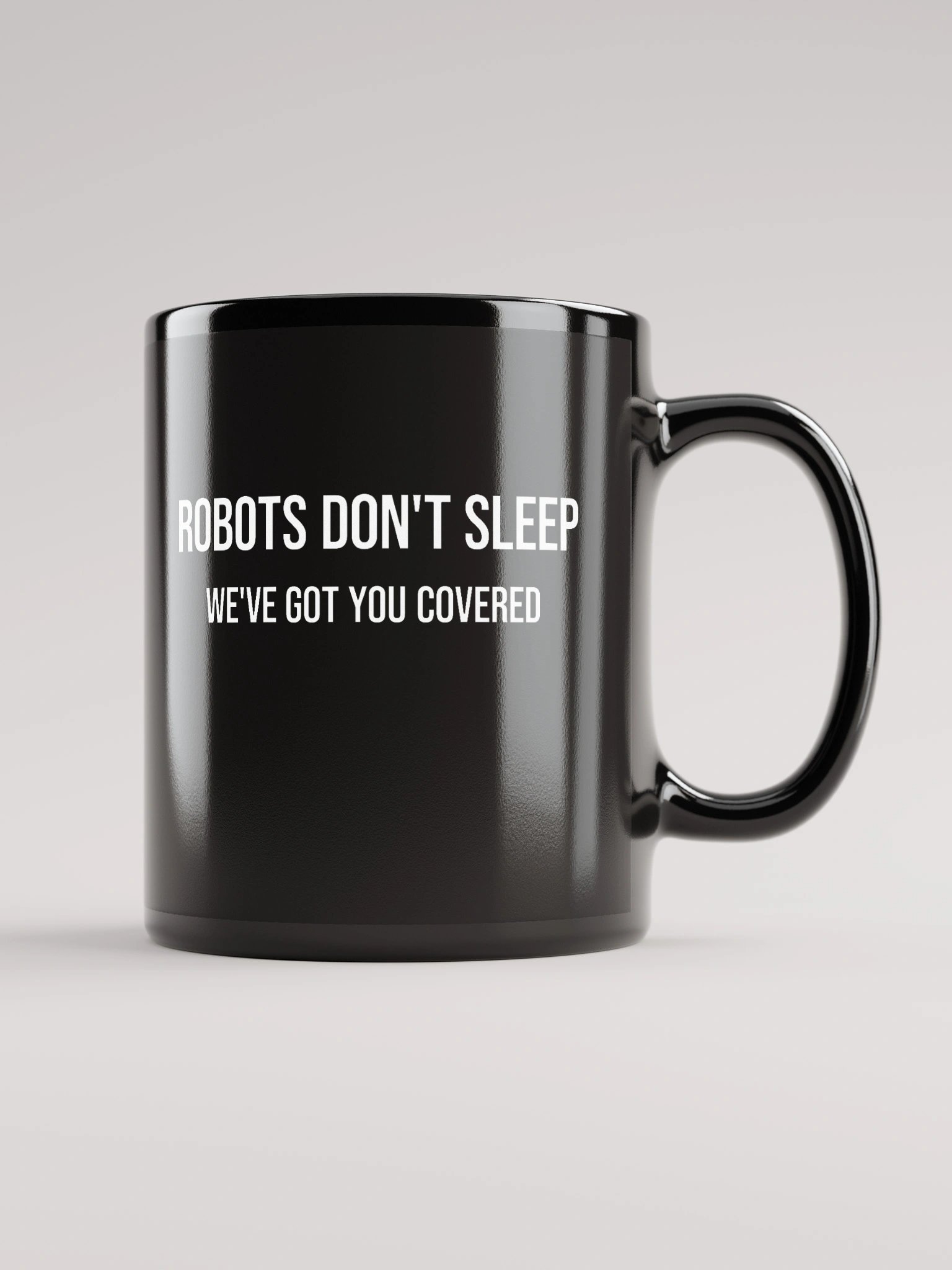 Robots Don't Sleep: Geometric Harmony Mug product image (2)
