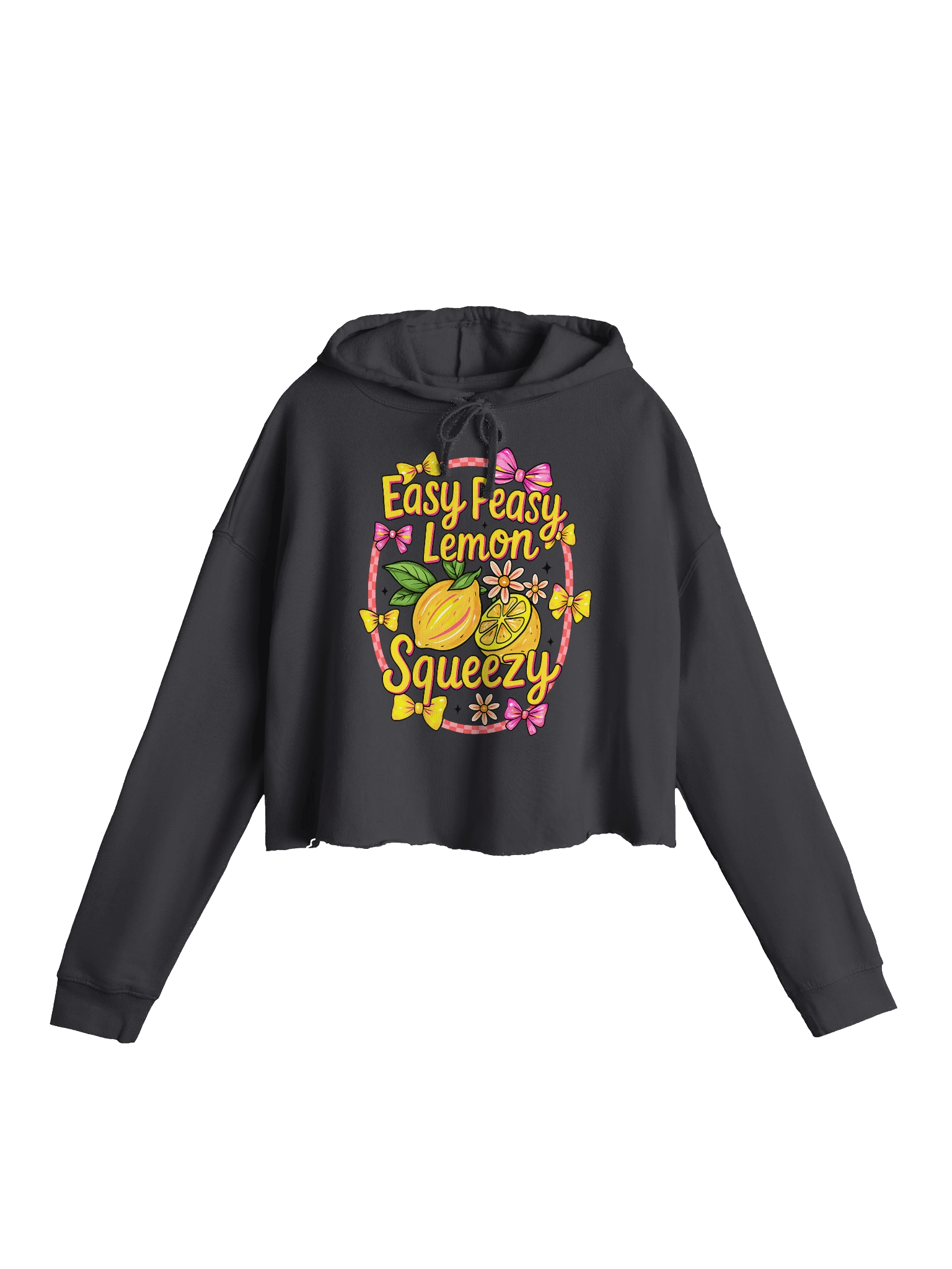 'Easy Peasy Lemon Squeezy' Cropped Hoodie product image (5)
