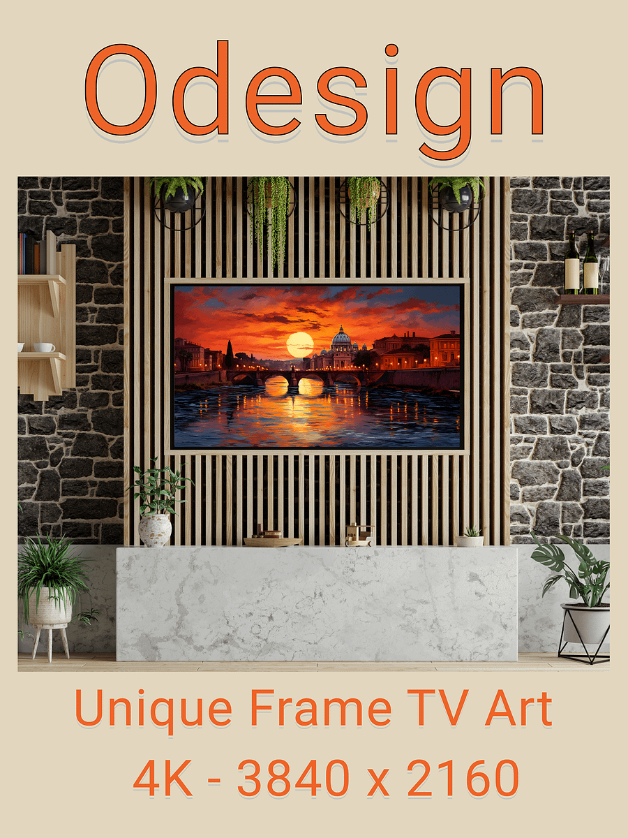 Cityscape and Landscape Frame TV Art product image (5)