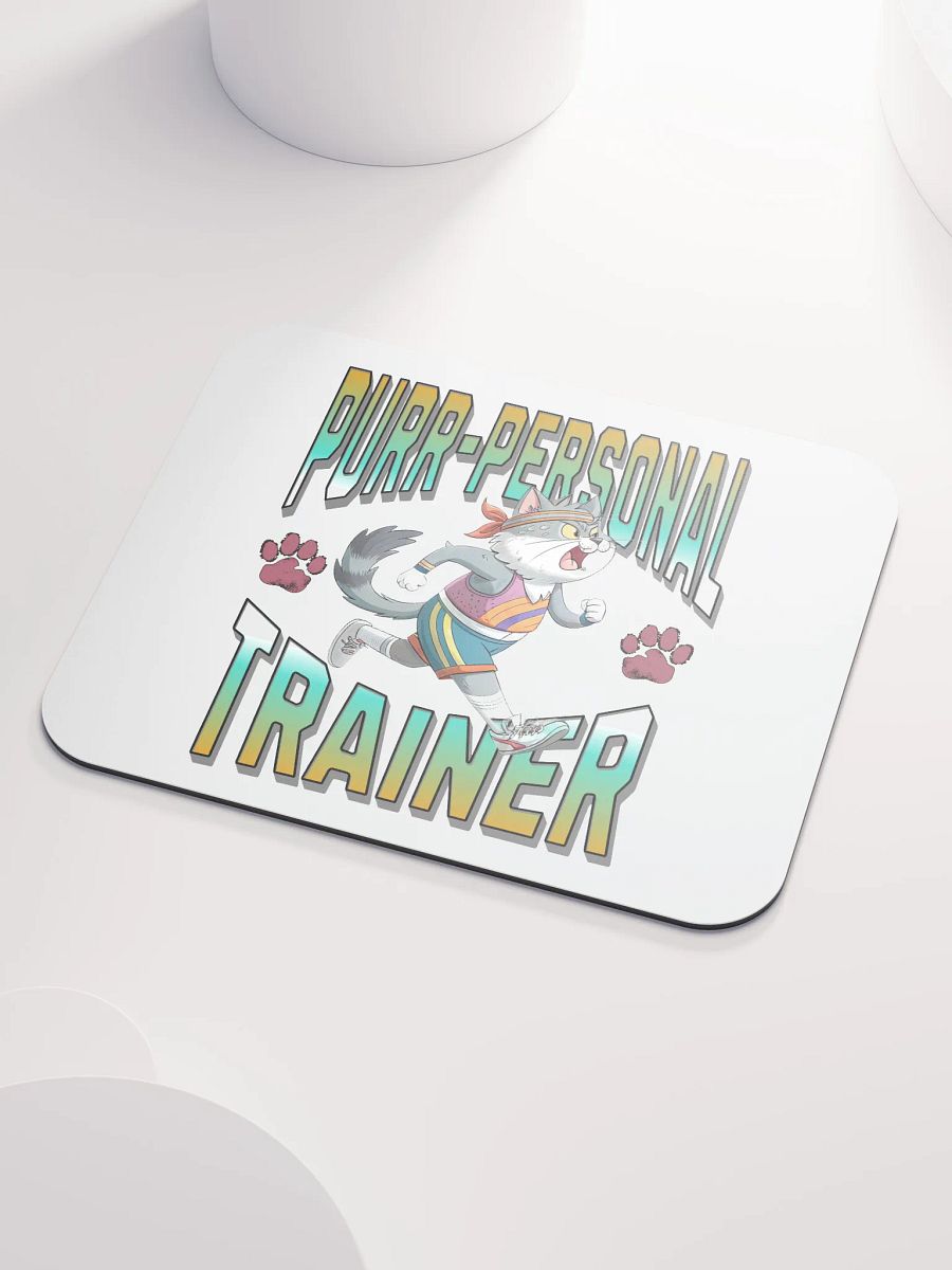 Purr Personal Trainer Cat Mouse Pad product image (3)