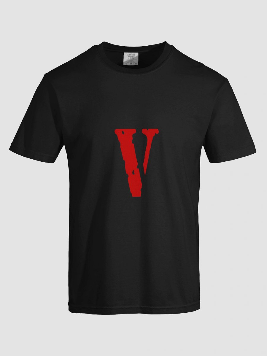 Irregular Edge Red Letter V Comfort T-shirt product image (7)