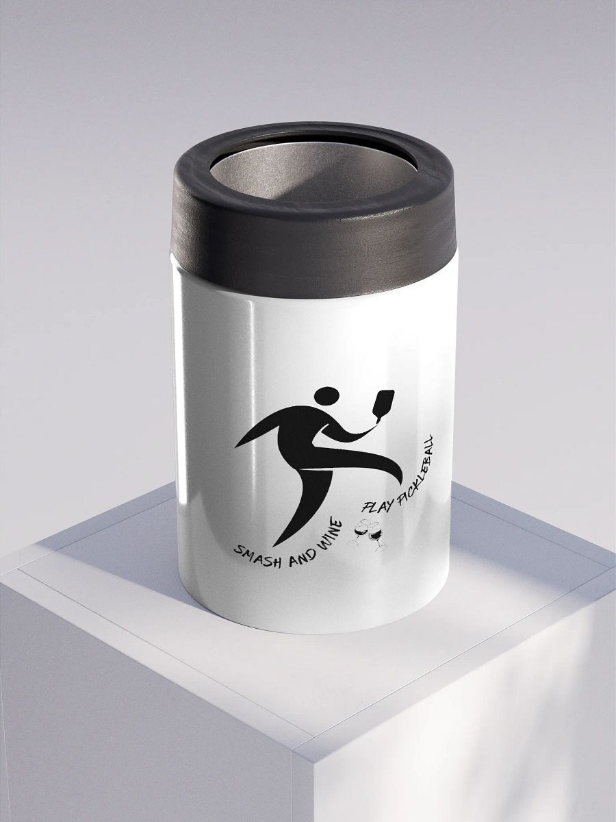 Smash and Wine, Play Pickleball Chill Stainless Steel Koozie product image (3)