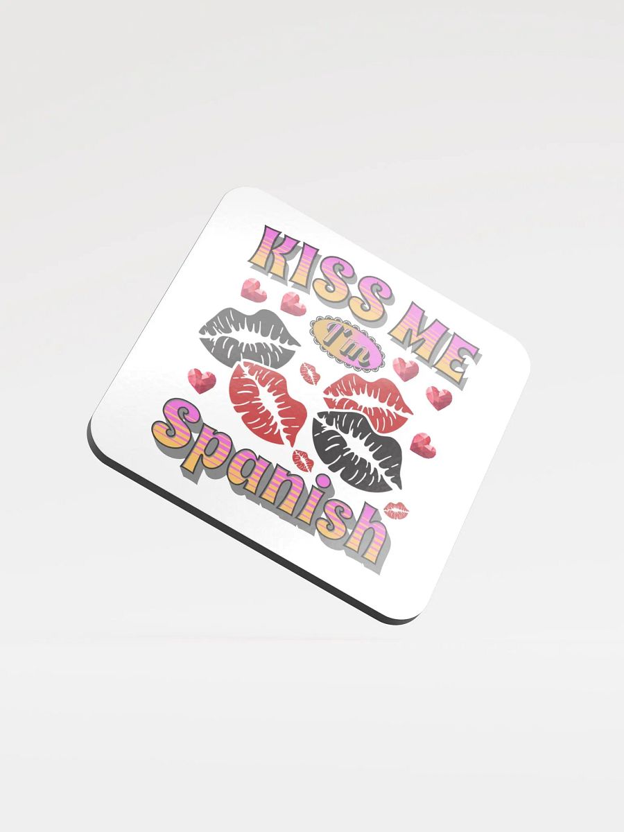 Kiss Me Im Spanish Cork Coaster Set product image (1)