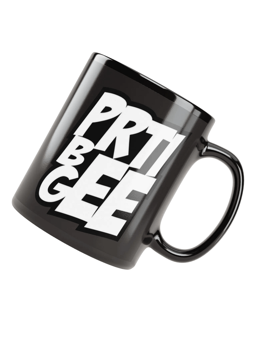 PRTI BEE GEE Black Glossy Mug product image (8)