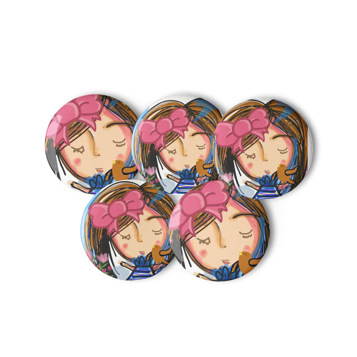 Floral Fantasy Pin Buttons Set product image (3)