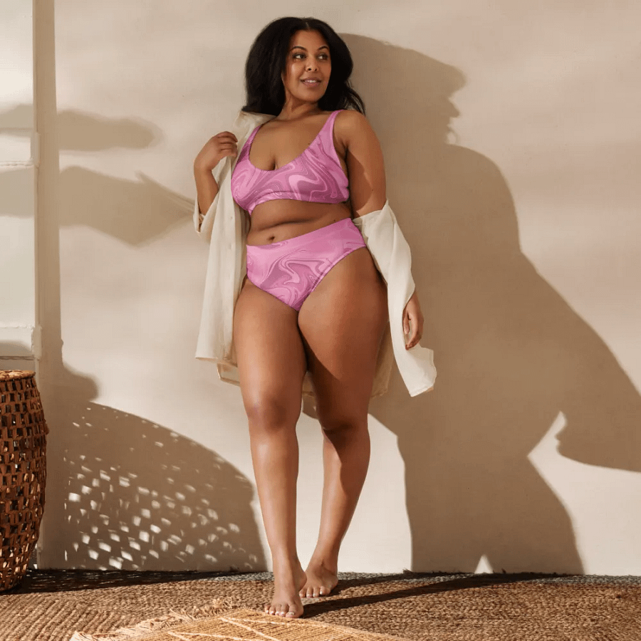 Cute Swirl Recycled High Waisted Bikini product image (12)