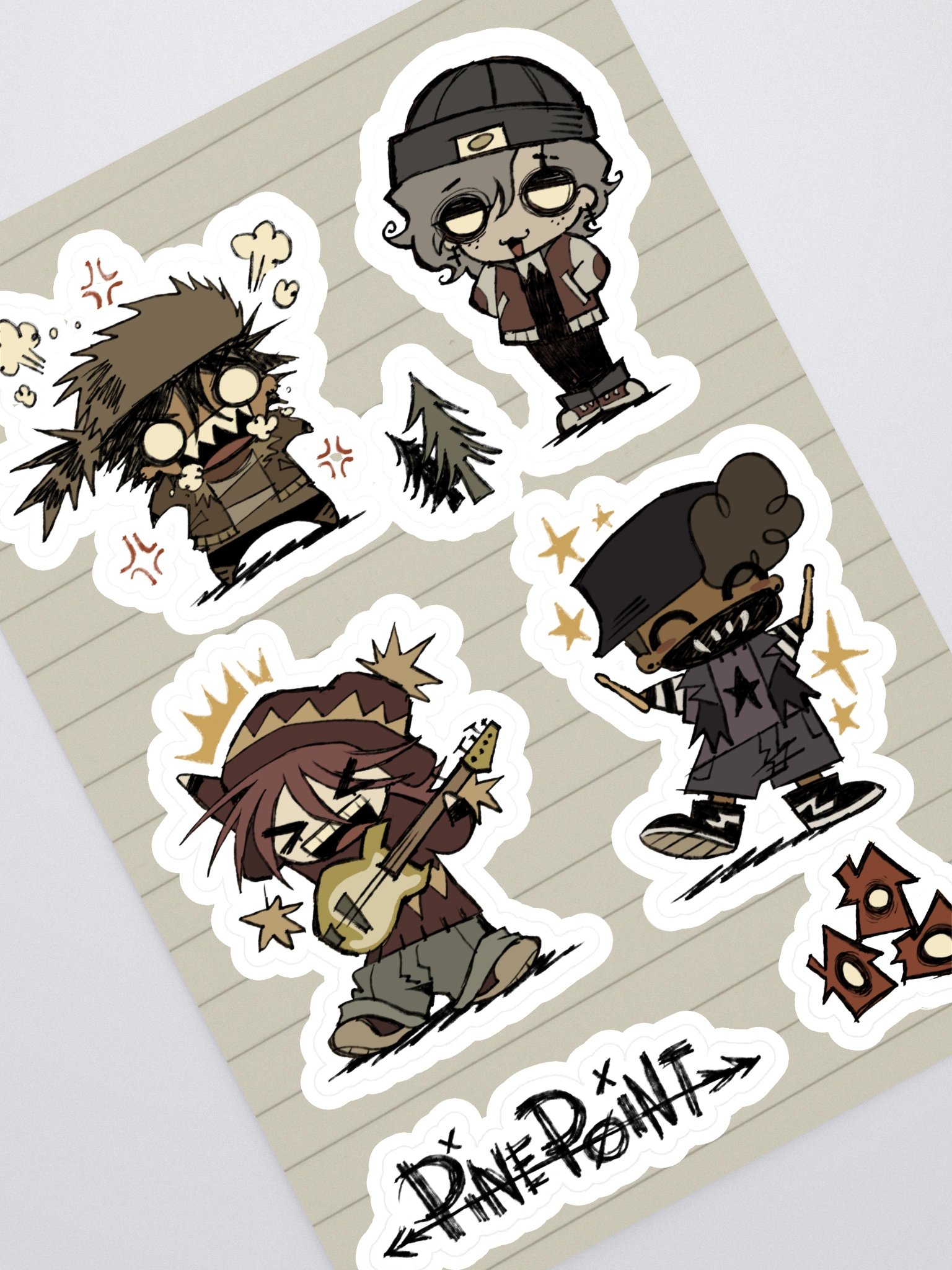 Pine Point Scene Stickers product image (1)