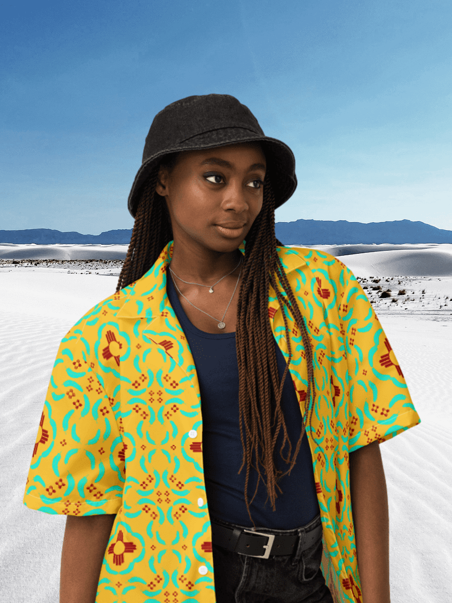 New Mexico Zia Feather Hawaiian Shirt product image (1)