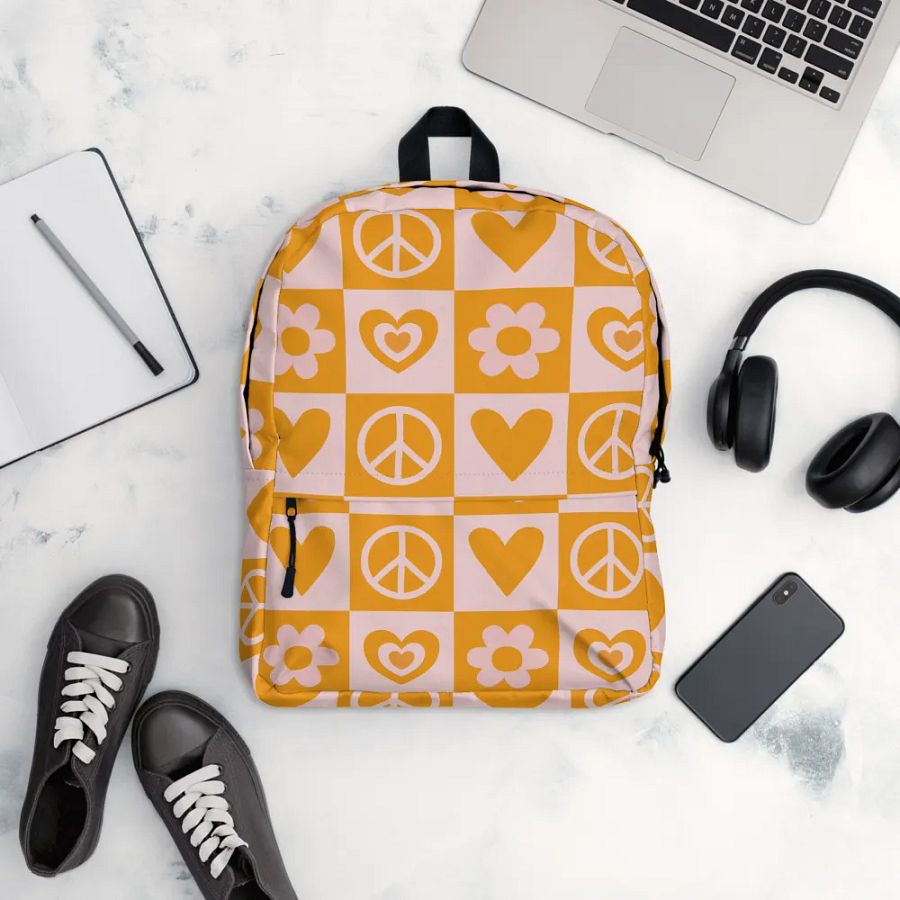 Peace, Love, and Harmony Backpack product image (12)