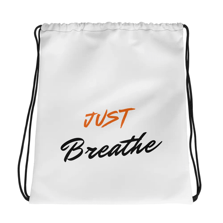 Just Breathe Drawstring Bag product image (1)