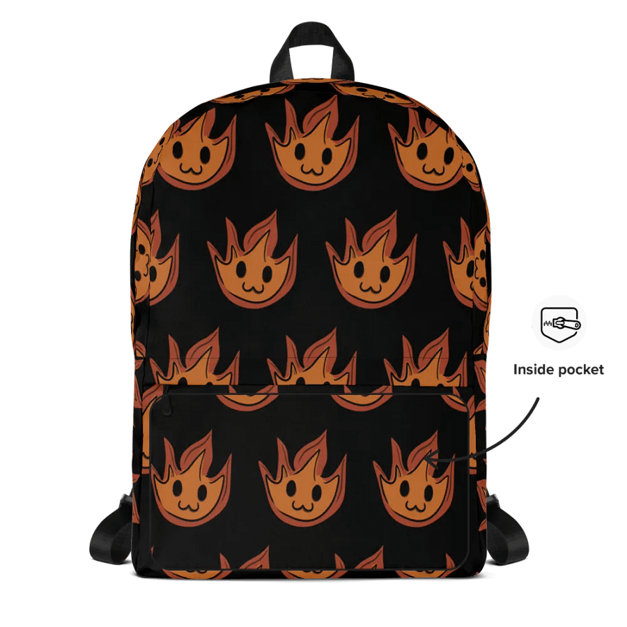 Smol Flame All-Over Print Backpack product image (10)