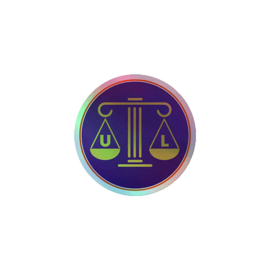 Uncivil Big Logo Holographic Sticker product image (1)