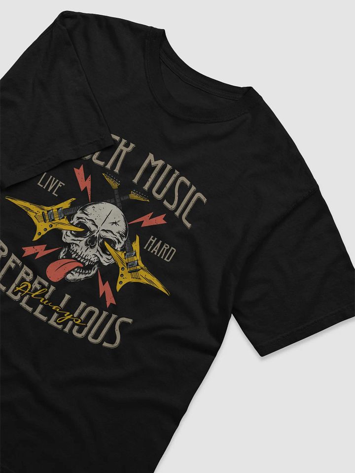 Rebellious Rock Skull Graphic T-Shirt product image (2)