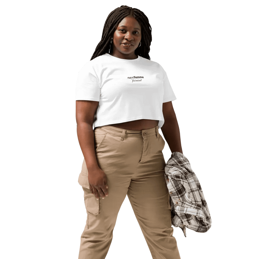 Premium Crop Top with Navy Logotype product image (8)