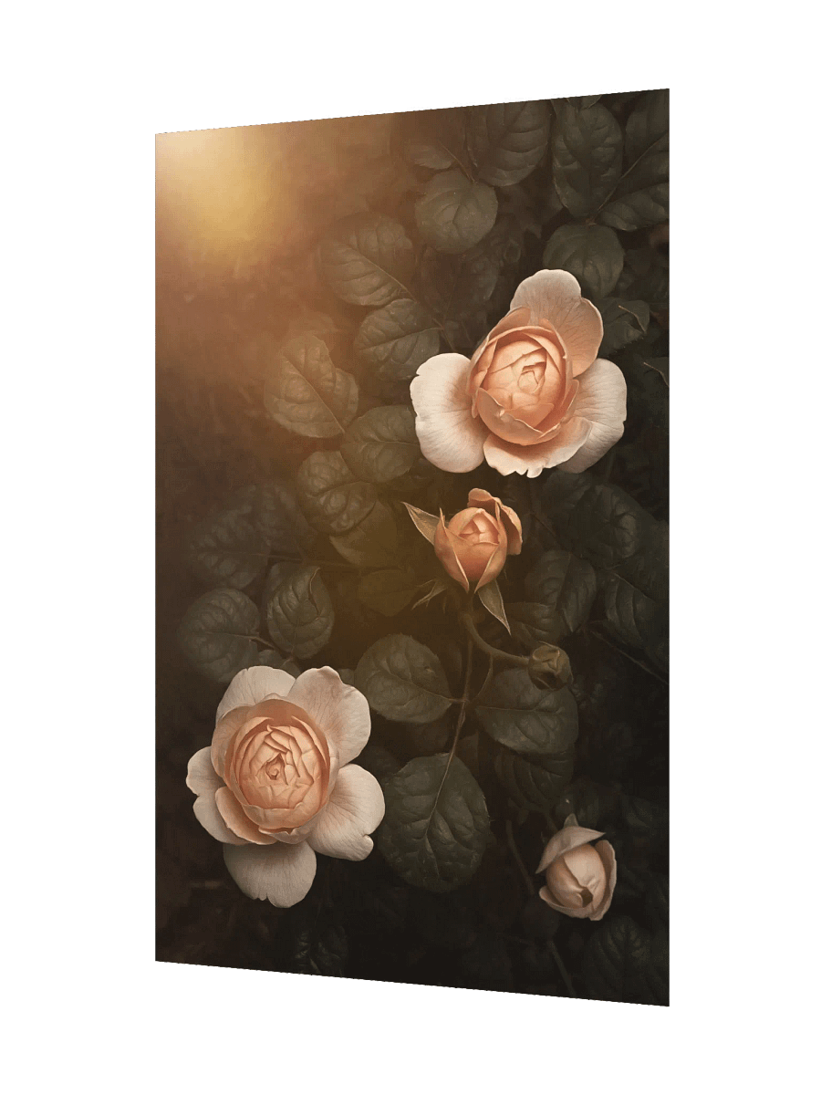 Peach Roses: Enhanced Matte Paper Poster product image (2)