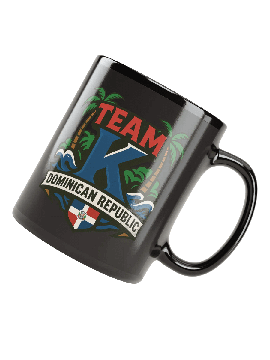 TEAM K Dominican Republic Black Mug product image (4)