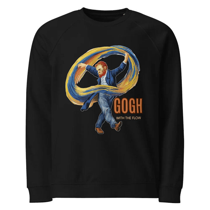 Gogh with the Flow Unisex Raglan Sweatshirt product image (1)