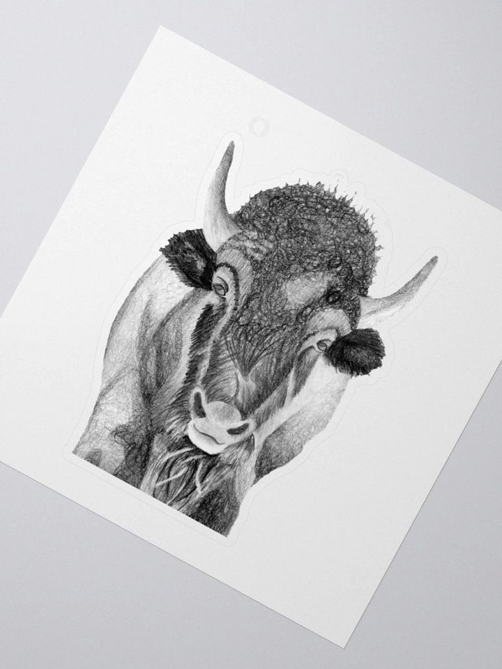 Bison Drawing Sticker product image (5)