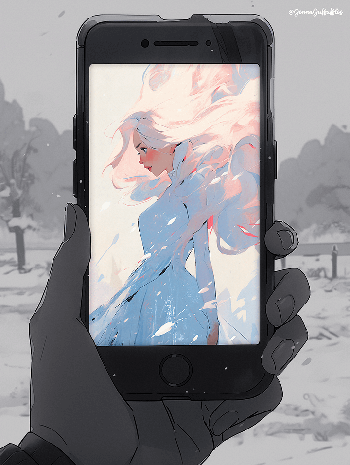 Tranquil | Glacier Phone Wallpaper product image (1)