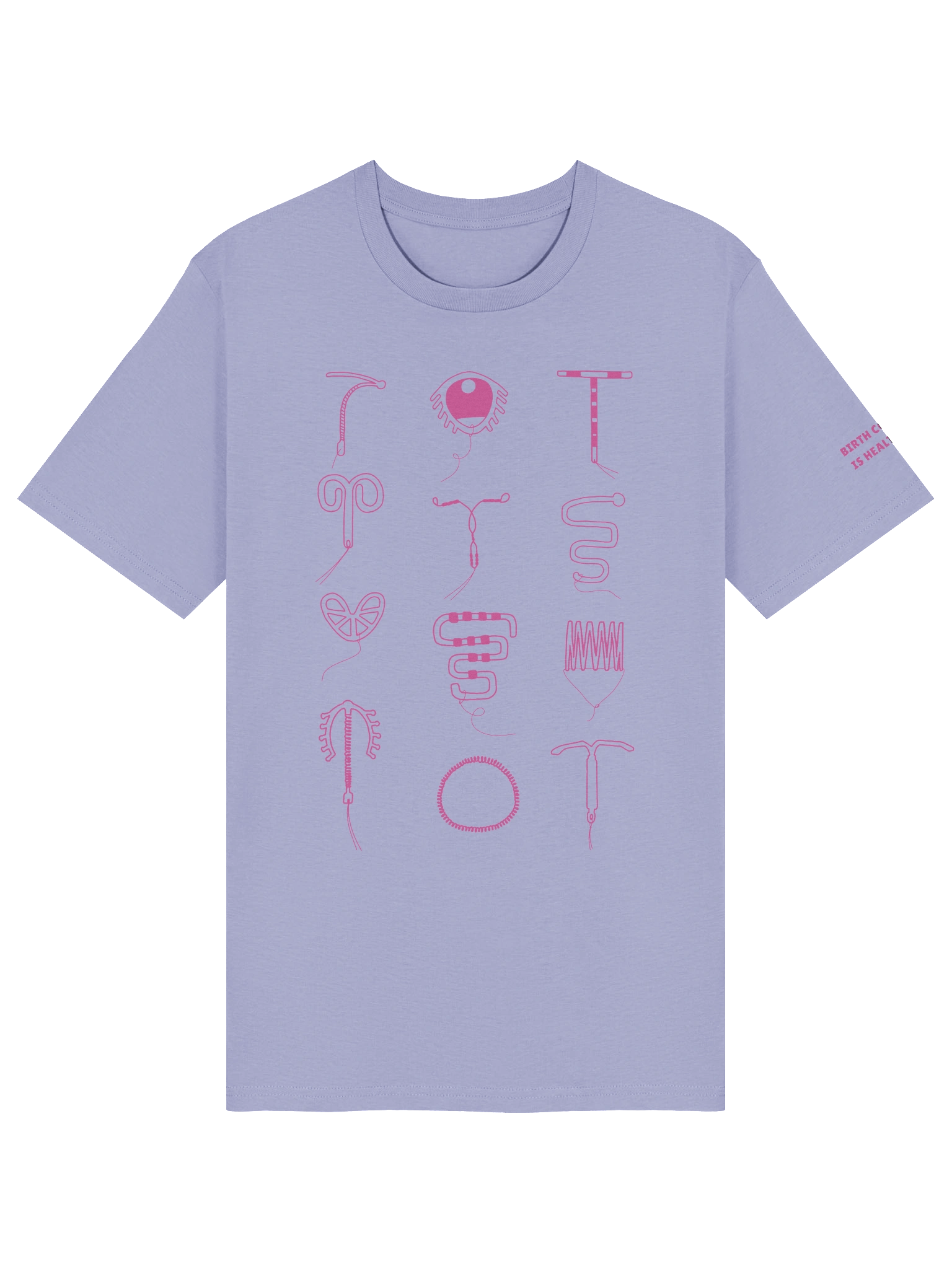 Intrauterine Archives (Short Sleeved Tee - Pink Art) product image (13)