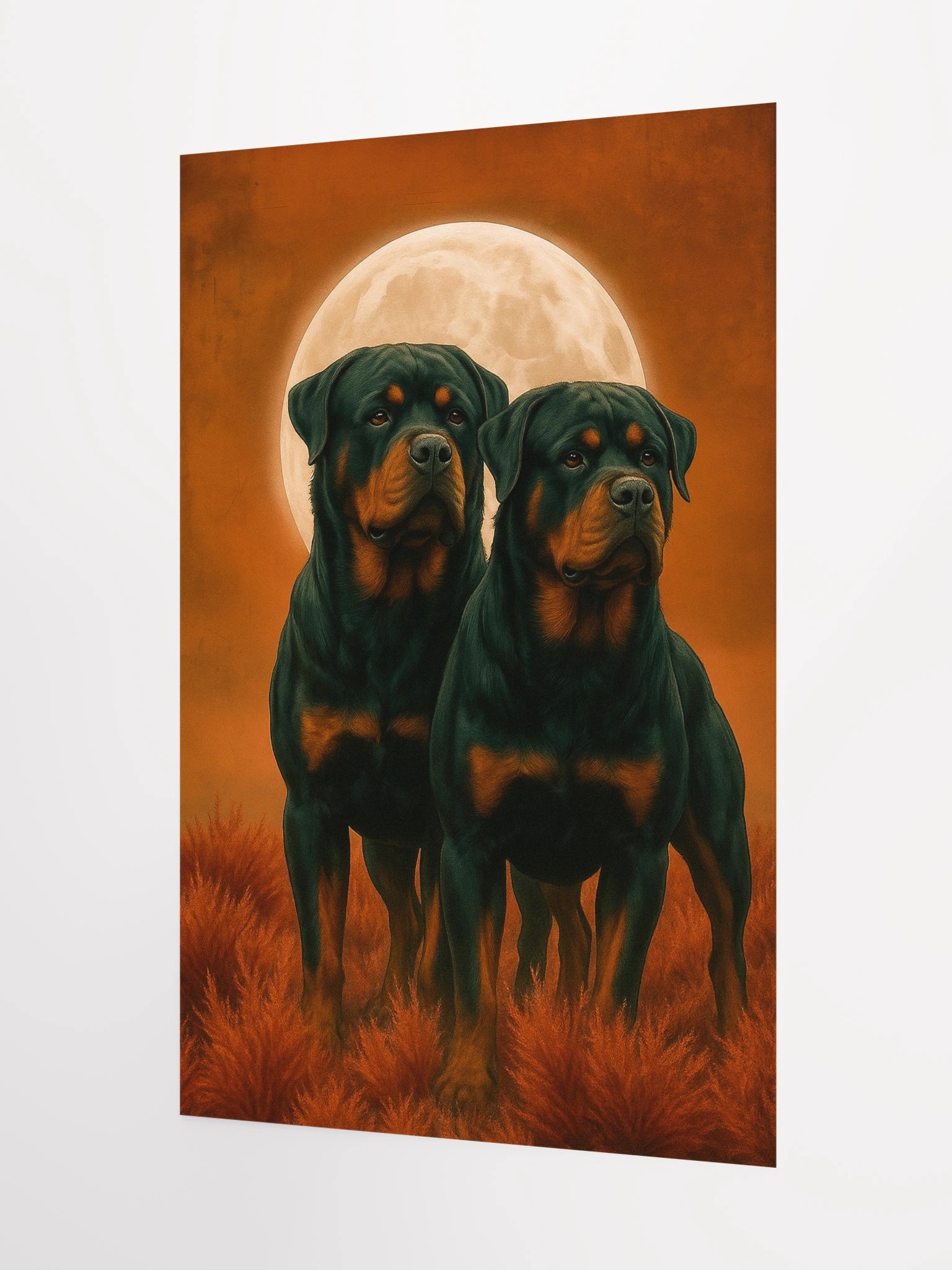 Moonlit Rottweiler Duo Poster product image (9)