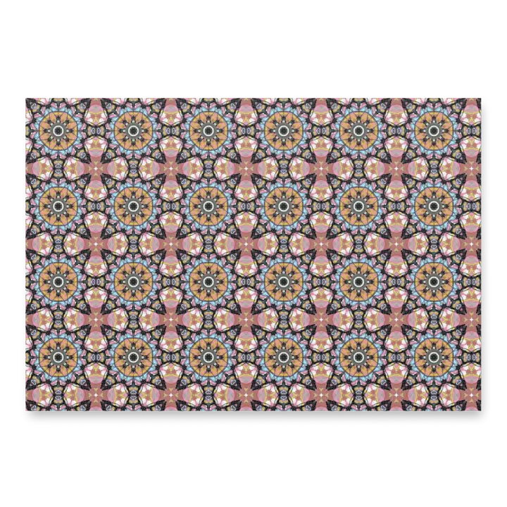 Bike Kaleidoscope Pattern WRAPPING PAPER product image (1)