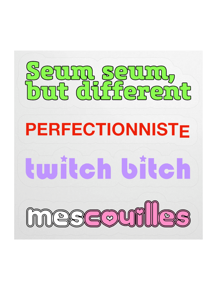Seum seum perfectionniste • Mood Panaché Killer Combo Stickers Set product image (1)