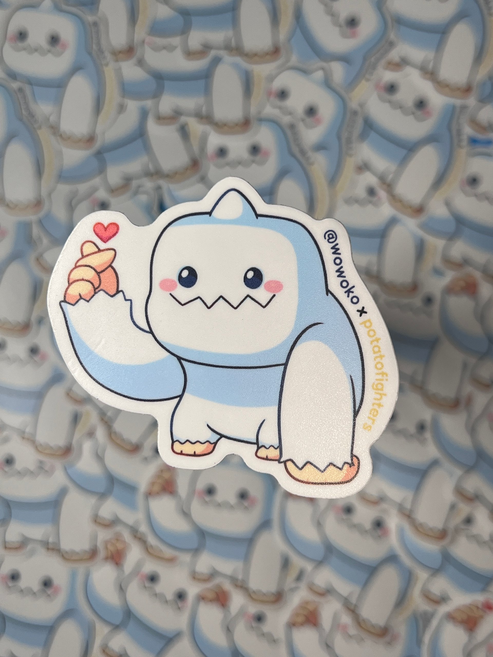 WoWoKo x Potato Fighters - Yeti - Sticker product image (1)