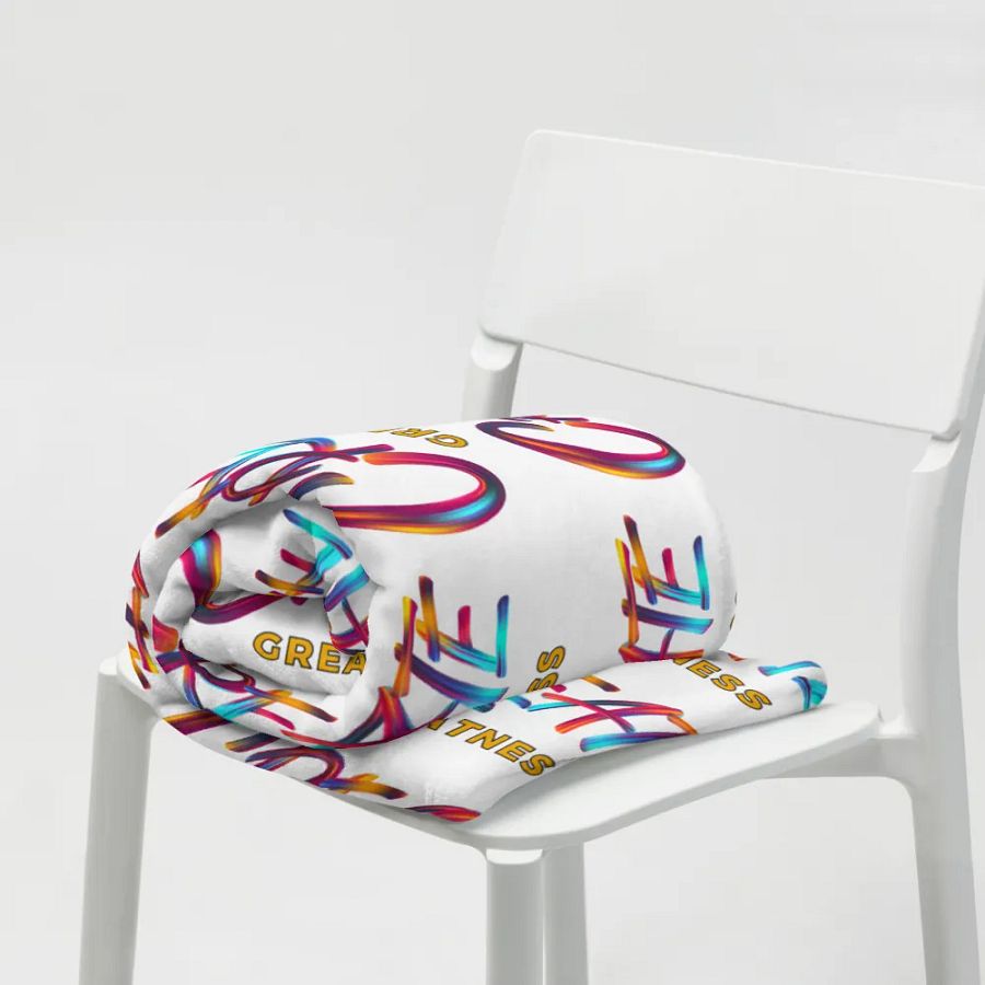 Create Greatness Patterned Throw Blanket product image (7)