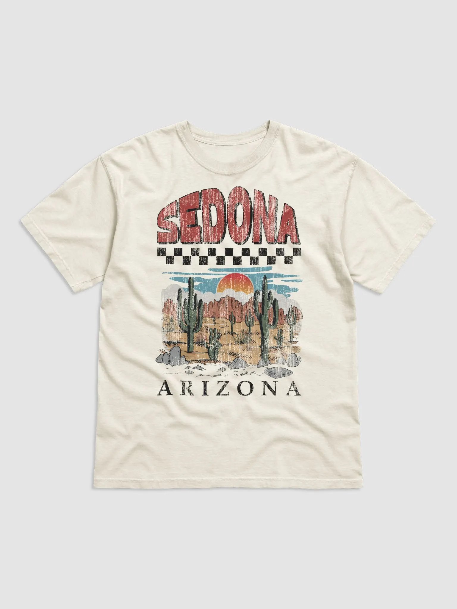 Sedona, Arizona T-Shirt | Grunge Western Desert Tee of a Desert Scene product image (12)