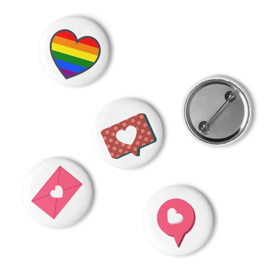 Set of Pin Buttons (Love & Peace) product image (15)
